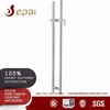 Brushed Stainless Steel Locking Ladder Pulls Glass Door Locking Handle With Thumb Turns