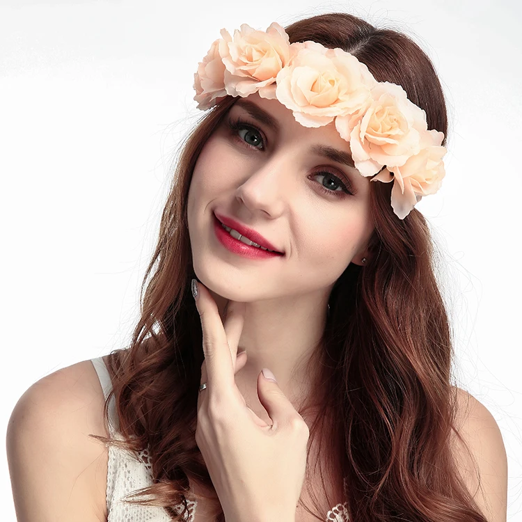 Latest Design Bohemian Headband Women Hair Accessories Fashion Flower Hair Band Buy Flower Headband Flower Girl Hair Bands Red Flower Hair