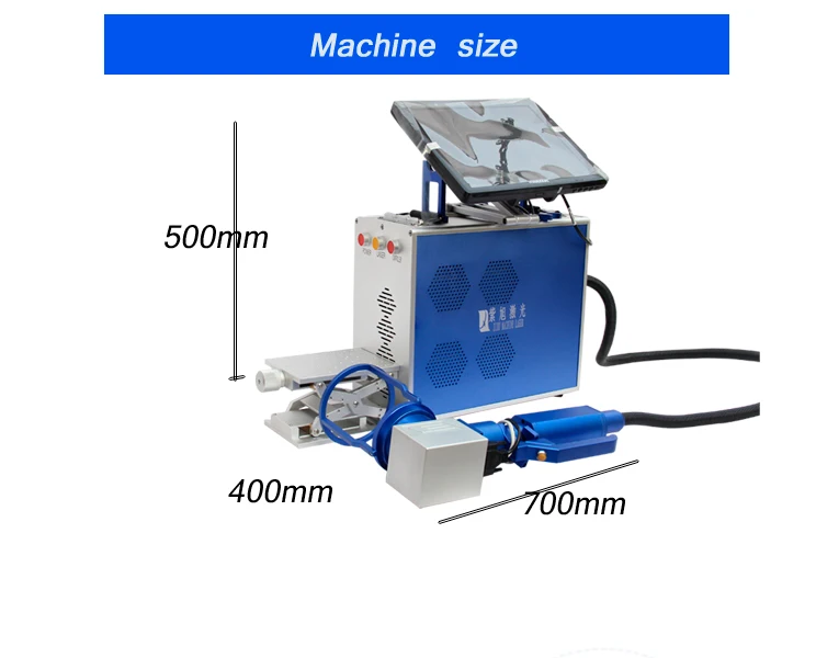 High Precision Metal Hand Qr Code Aluminium Automatic Laser Marking Machine 20W Fiber