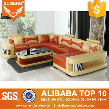 Alibaba Malaysia U Shape Yellow Orange Leather Sectional Sofa Set Alibaba Malaysia U Shape Yellow Orange Leather Sectional Sofa Set Modern Design