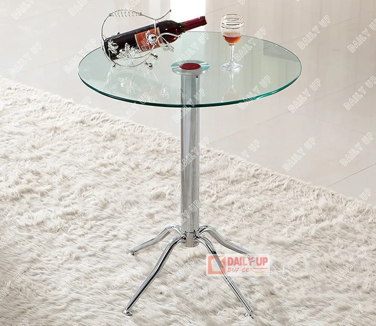Buy Furniture Online Single Leg Dining Table Stainless Steel Dinner Table Base Leisure Bar Stool Modern Table Designs for Sale