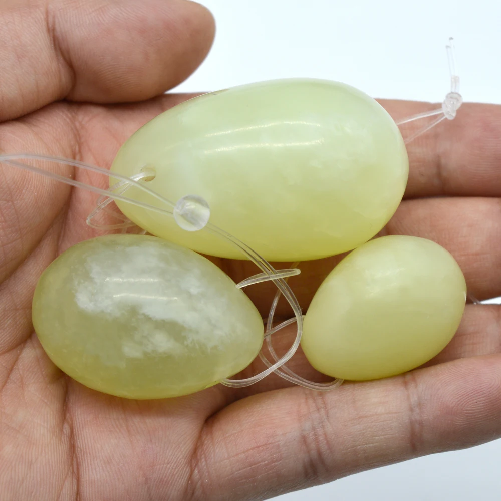 Wholesale Yoni Egg For Sale,Jade Carving Big Green Kegel Yoni Eggs