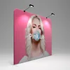8ft 10ft 20ft easy install standing display banner Tension fabric event display stand