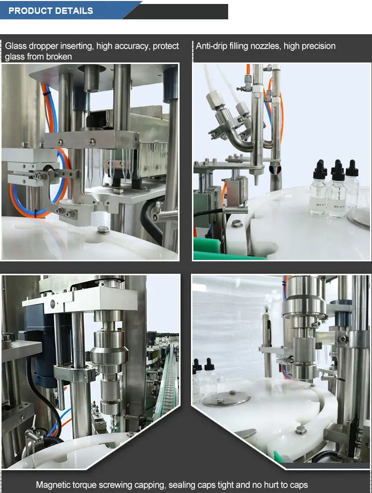  bottling machine small vial bottle hemp oil filling machine