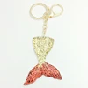 Women Bags Car key Phone Decorative Accessories Pendants Glitter Resin Fish Scale Mermaid Tail Keychain
