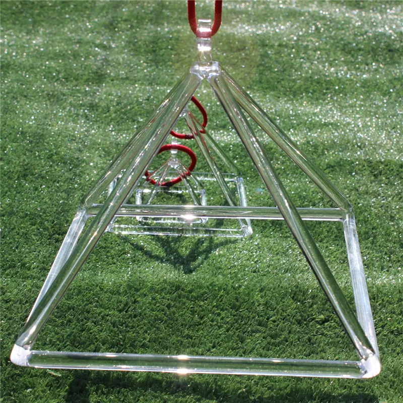 3"-22" Natural Quartz Crystal Singing pyramids For sound healing and Therapy