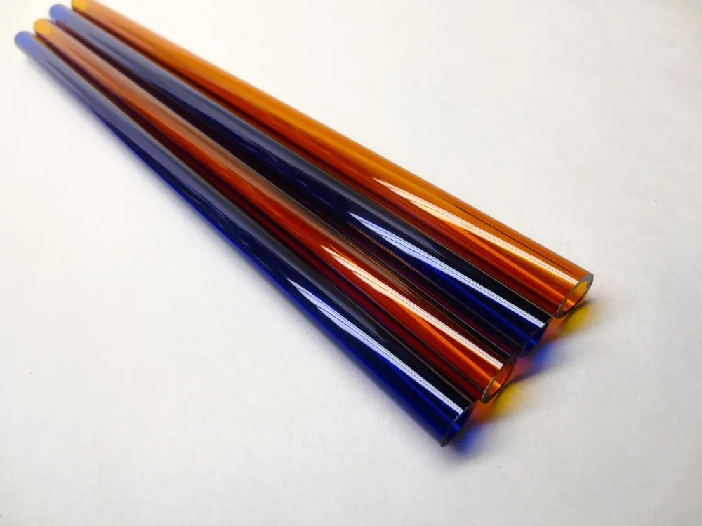 ht high quality blue colored pyrex glass tube 85 dia in store