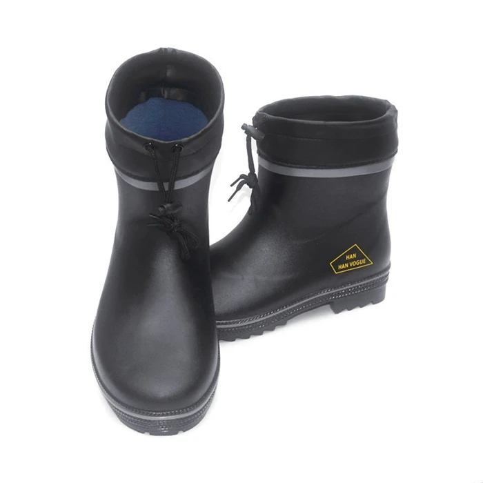 short rubber work boots