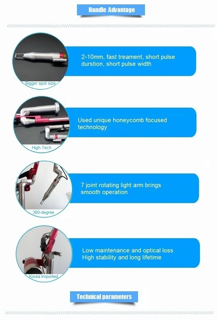 1064nm 532nm Q-switch Picosure Nd Yag Laser For Tattoo Removal