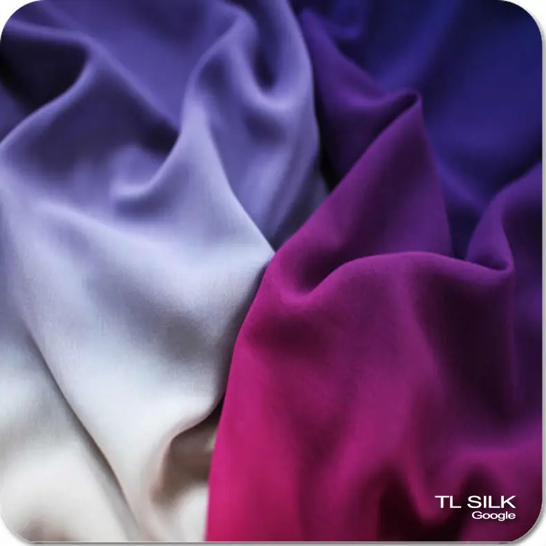 purple ombre chiffon fabric