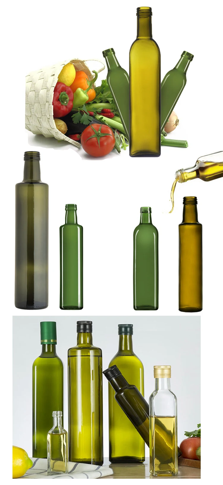 Download Wholesale Empty Olive Oil Bottle 100ml 375ml 500ml 750ml Green Glass - Buy 375ml 500ml 750ml ...