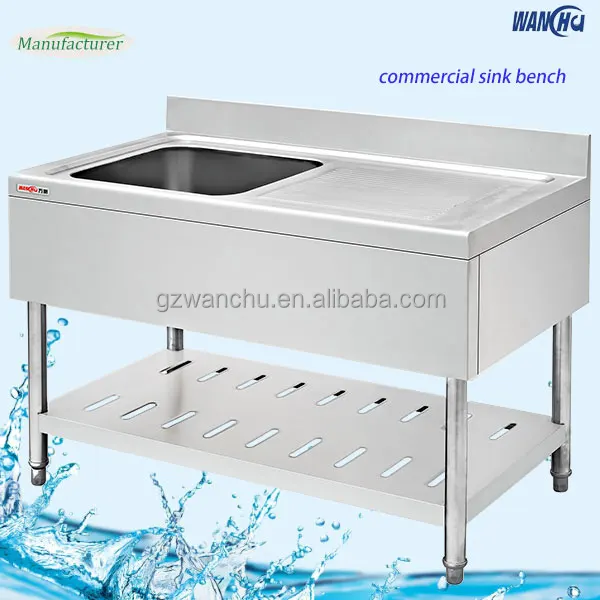 Used Commercial Kitchen Sink With Table In Dubai Square Single Bowl Sink Bench For Restaurant Manufacturer Buy Used Commercial Kitchen Sink With