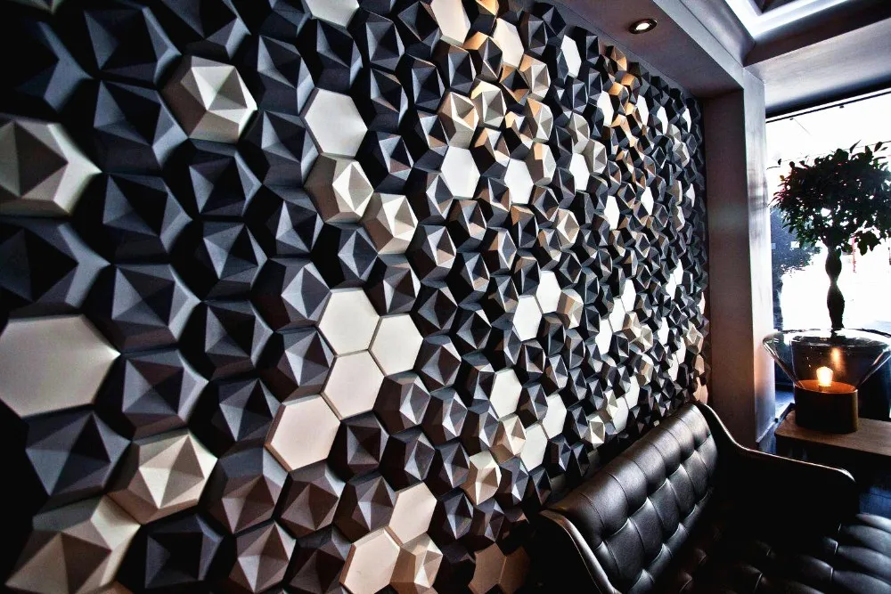 3d Edgy Soundproof Material 3d Wall Panel - Buy Acoustic Panel