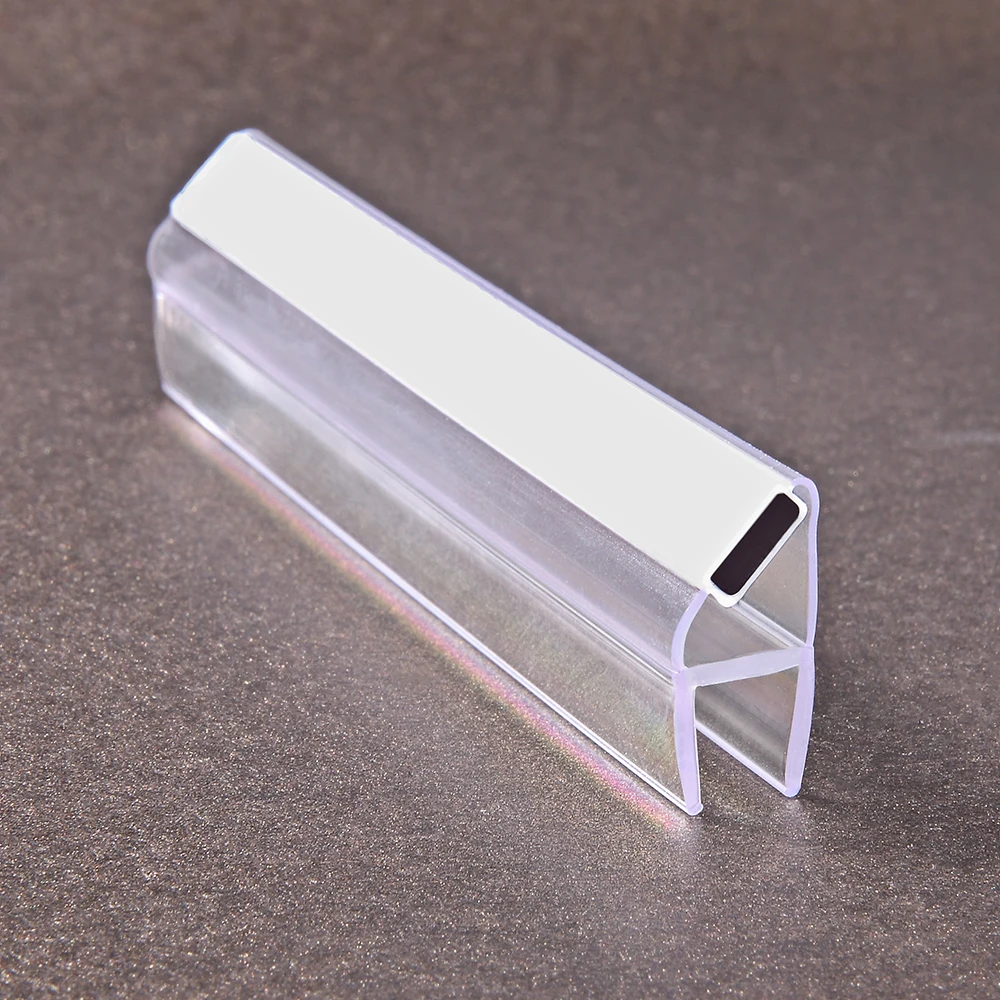 Customized Black Magnetic PVC Seal Strip for Bathroom Sliding Glass Door factory