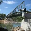 Cantilever pushing out method to erect bailey bridges
