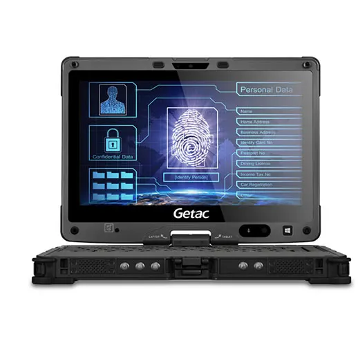 Getac полностью прочный ноутбук win7 Convertible V110