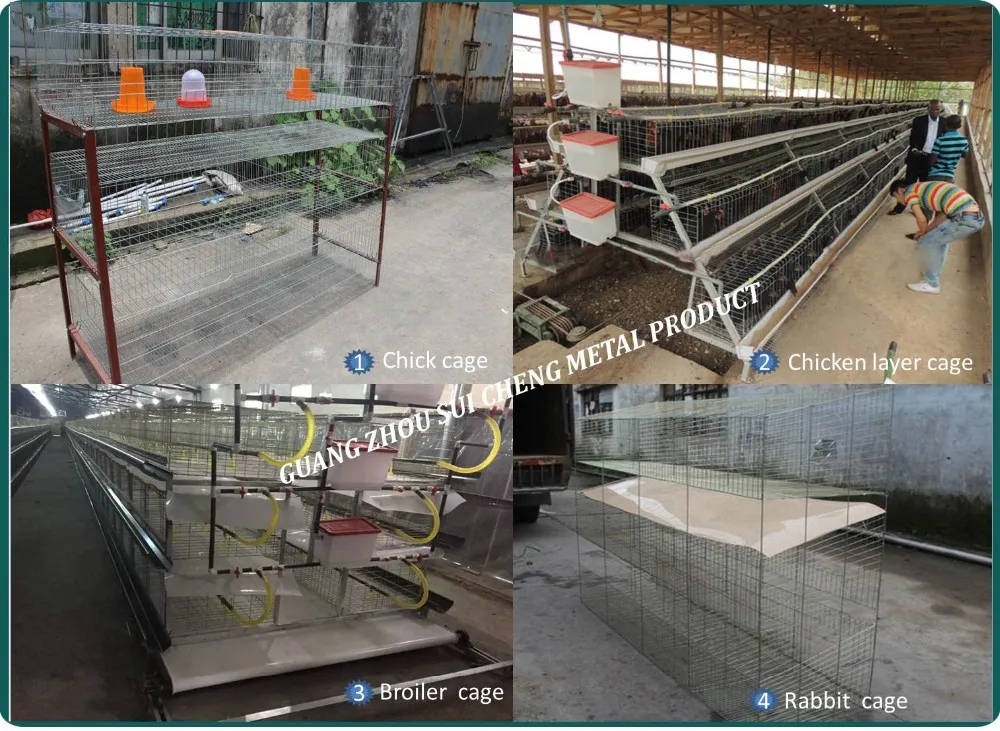 Pourtry Galvanized Broiler Cage/Rabbit Cage/Chick cage