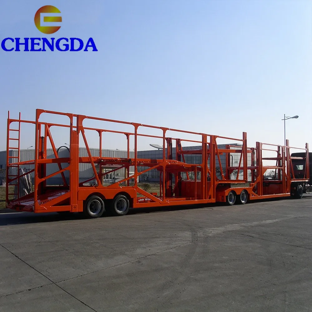 2 Axle 3 Axles Car Carrier Truck Trailer Sale In Dubai Car Carrier Trailer