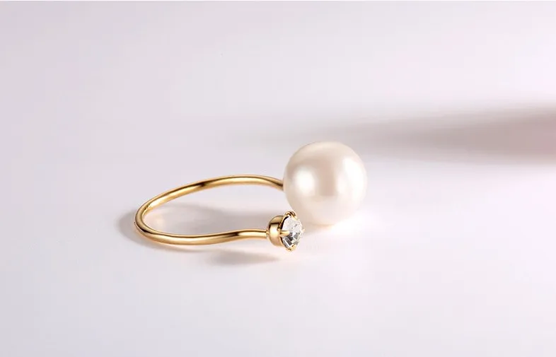 Joacii Wholesale Sterling Silver Jewelry New Design Pearl Finger Ring