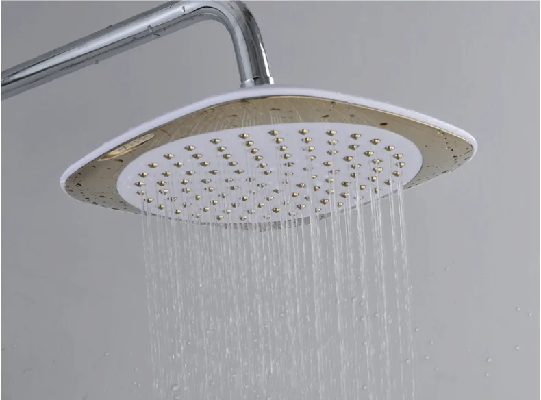 Overhead Head Shower New 2 In 1 Rain Spa Massage Chrome Shower Head