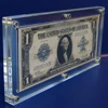 desktop various style acrylic US Bank Note Currency Display Slab Dollar Bill Case Money Holder Frame acrylic banknote frame