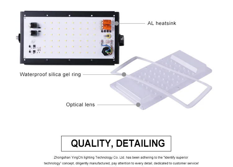 Aluminum Housing 50w Smd Floodlight Parts Outdoor Led Flood Light
