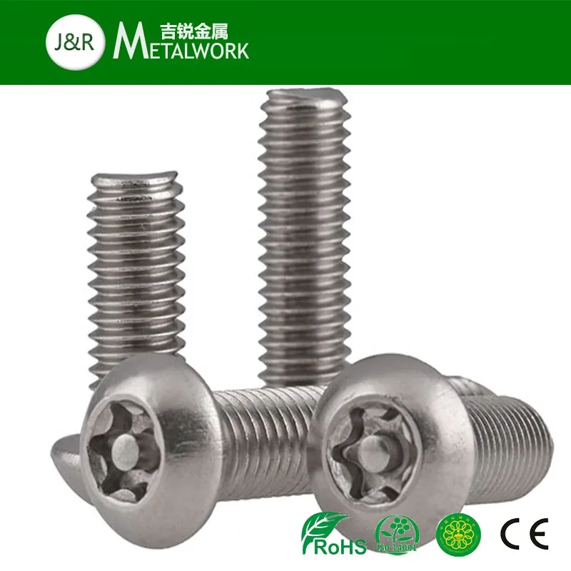 A2 A2-70 A2-80 Stainless Steel Torx Button Head Security Machine Screw ...