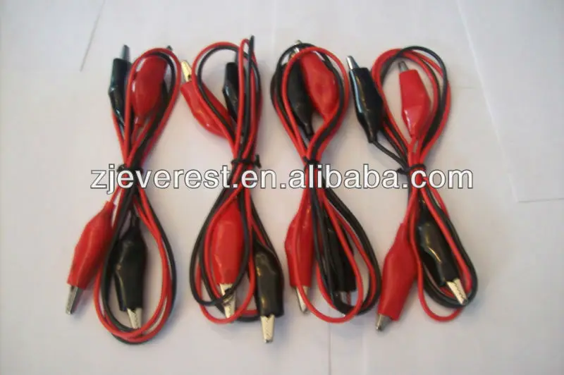10Pcs 50Cm Double-Ended Crocodile Clips Cable Alligator Jumper Wire Test Lead cw
