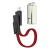 Hot-selling multi USB charging cable leather keychain usb cable key chain