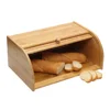 Top quality Bamboo rolltop bread storage box,modern large bamboo bread box bamboo,custom bamboo bread bin