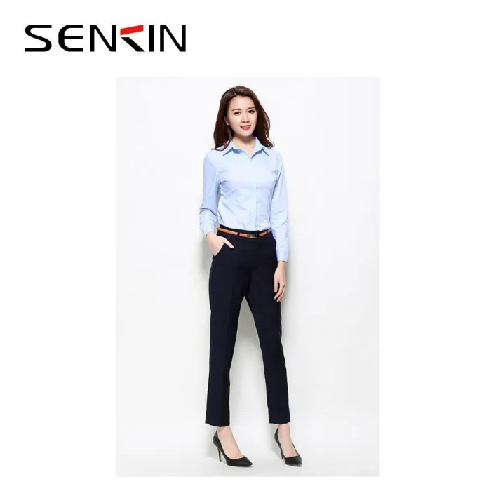 Diseños De Uniforme De Oficina Para Mujer,Pantalones Y Blusa De Estilo  Coreano - Buy Pantalones Y Blusa Para Mujer,Uniforme De Personal De Oficina,Diseños  De Uniformes De Oficina Para Mujer Product on Alibaba.com