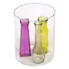 Clear Acrylic Ring Risers Plexi Cylinder Pedestals Round Container