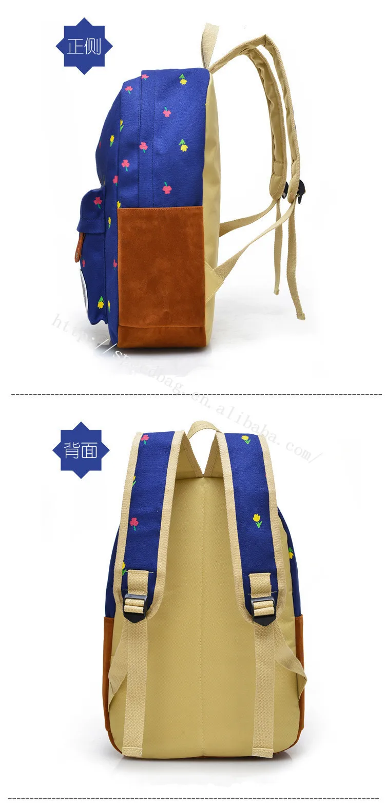 2015 Leisure Women Point Canvas School Bag Lash Package School Bags