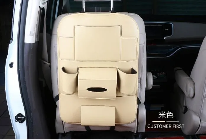 Source Accesorios coche interior-organizador de cuero PU para asiento  trasero de coche on m.alibaba.com