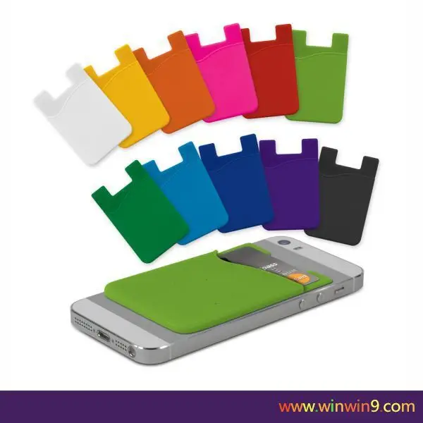 Promotional Gift Card Phone Holder Stand Clip Silicone Mobile Phone
