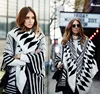 New 2016 Winter Fashion Lady Scarf Fashionable White and Black Stripe Scarf Shaw Scarf