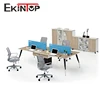 Supplies high end tech large executive two sided 4 person seater metal frame office desk
