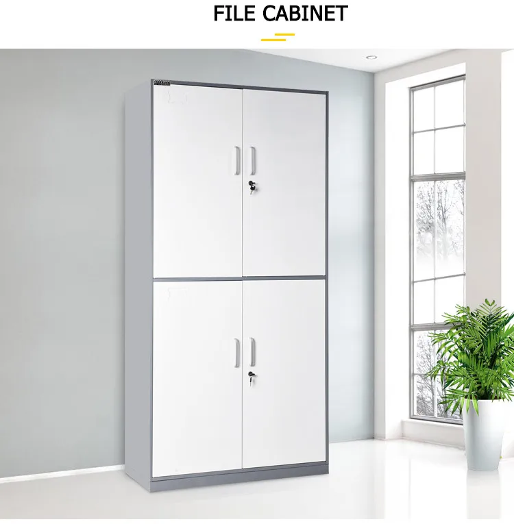 Metal cupboard models with price 4 doors storage cabinet