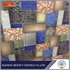 Custom variety with patch design printed fabric for motorcycle seat