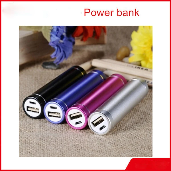 2016 New inventions tube cylinder shape universal portable power bank 2600mah powerbank