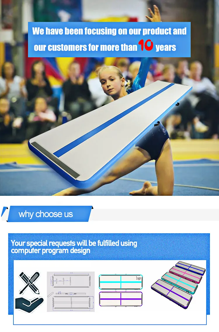 Pro Airtrack Inflatable Airfloor Mat For Tumble Rhythmic Competition