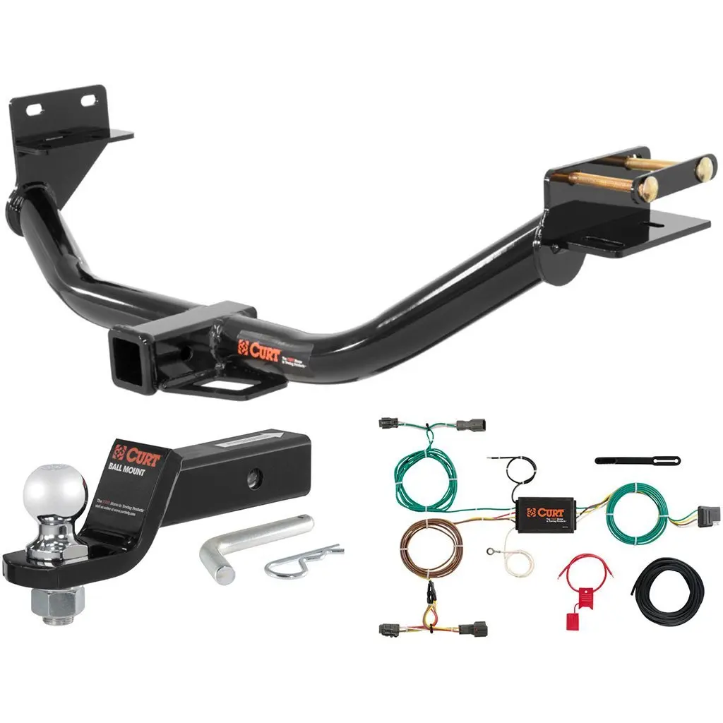 CURT Class 3 Trailer Hitch Tow Package with 2" Ball for 2014-2015 Kia  Sorento
