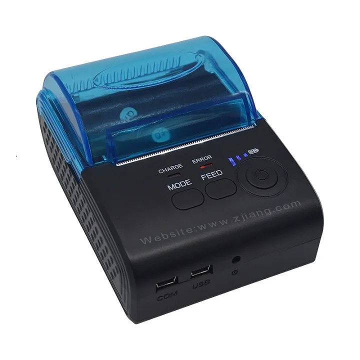 Portable Mini Printer Rs232 Zj5805 Pos Printer Bluetooth Android In