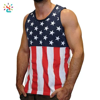 China Custom Tank Tops American Flag Top Men 2017 New China Custom Tank Tops American Flag Top Men 2017 New Sleeveless T Shirt All Over