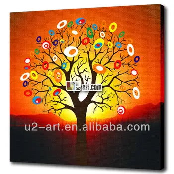Canvas Prints Simple Trees Oil Painting Canvas Prints Simple Trees Oil Painting