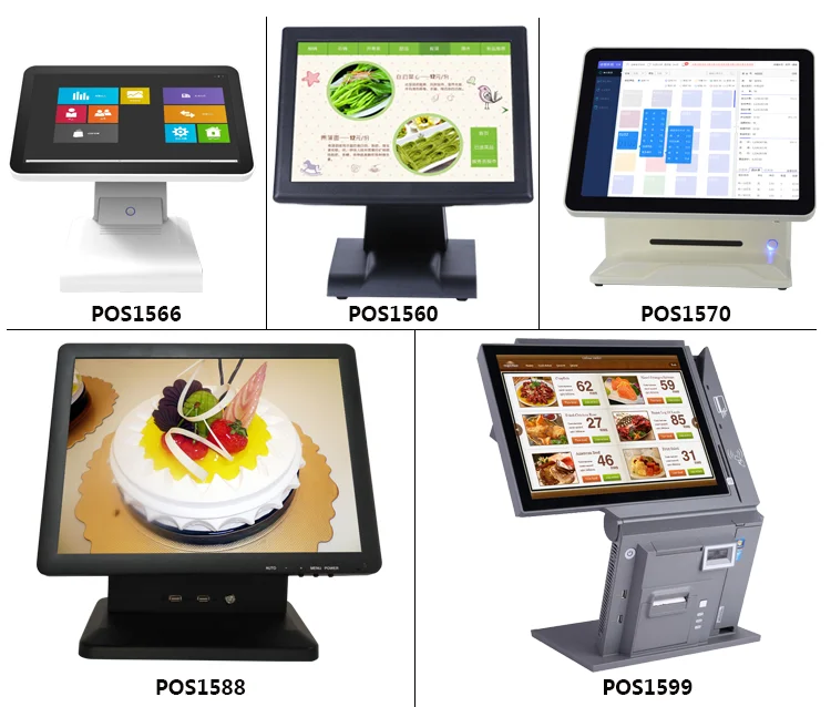 Widescreen 15.6 Inch Dual-core All in One Touch POS System with POS ...