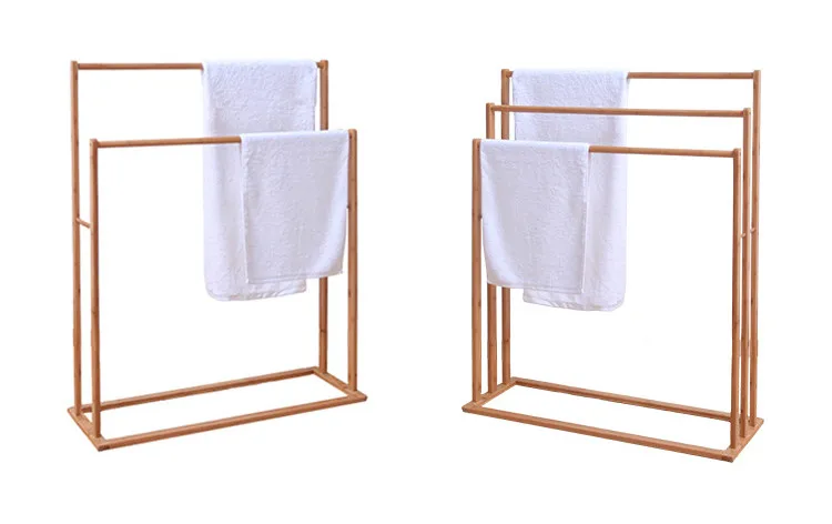 bamboo ladder towel rack