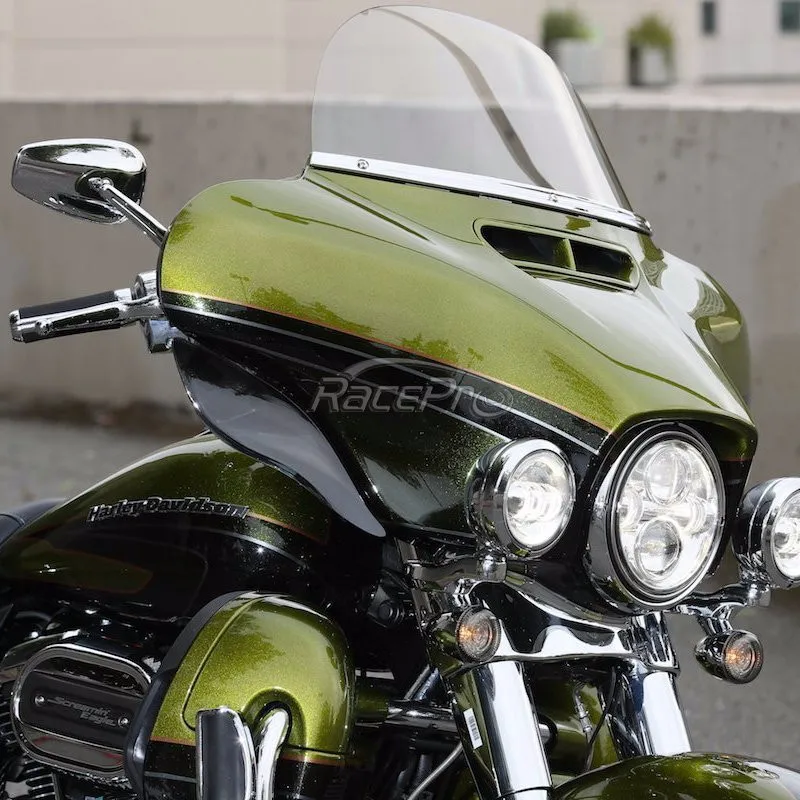 Dark Tint Motorcycle Polycarbonate 10" Windshield For Harley Davidson