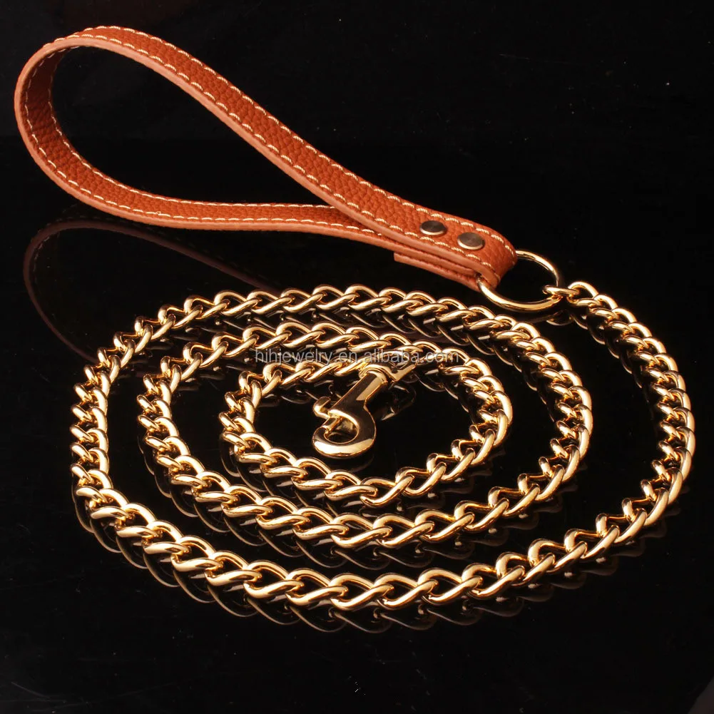 Wholesale Products Stainless Steel Snake Chain Pet Dog Collar Leash