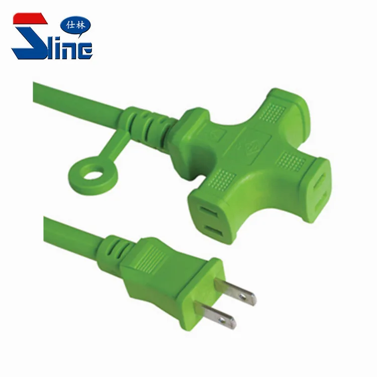 Japanese 2 Pin Power Plug To 3 Female Socket Extension Cord Cable With Japan Pse Certification